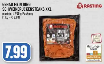 Edeka Rasting genau mein ding schweinerückensteaks xxl Angebot