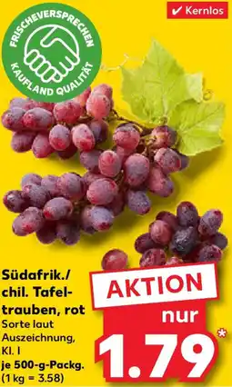 Kaufland Südafrik./ chil. Tafeltrauben, rot Angebot