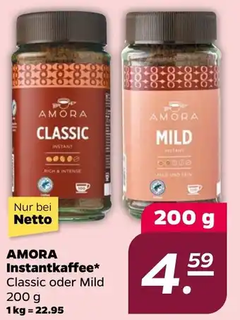 NETTO AMORA Instantkaffee Angebot
