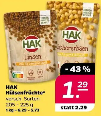 NETTO HAK Hülsenfrüchte Angebot