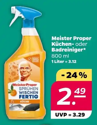 NETTO Meister Proper Küchen- oder Badreiniger Angebot