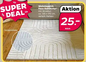 NETTO Wohnteppich Faux Rabbit Fur Angebot
