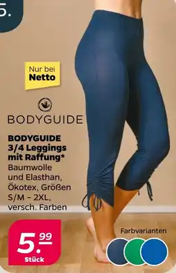 NETTO BODYGUIDE 3/4 Leggings mit Raffung Angebot