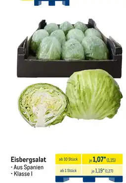METRO Eisbergsalat Angebot