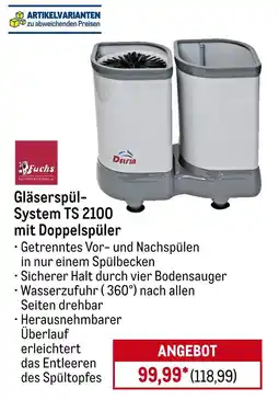 METRO Gläserspül-system ts 2100 mit doppelspüler Angebot