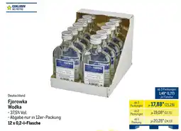METRO Fjorowka wodka Angebot