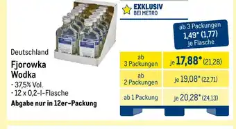 METRO Fjorowka wodka Angebot