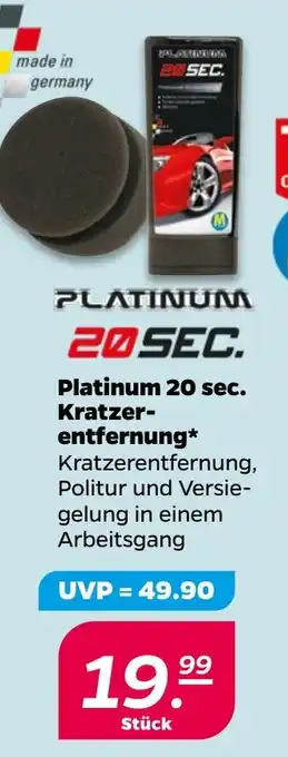 NETTO PLATINUM Platinum 20 sec. Kratzer- entfernung Angebot