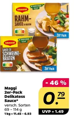 NETTO Maggi 2er-Pack Delikatess Sauce Angebot