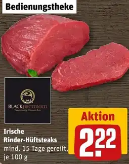 REWE Irische Rinder-Hüftsteaks Angebot