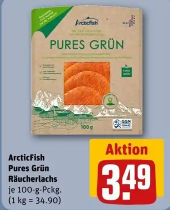 REWE ArcticFish Pures Grün Räucherlachs Angebot