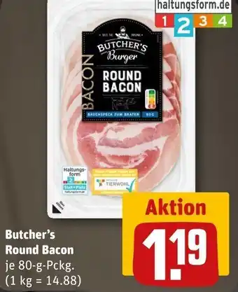 REWE Butcher's Round Bacon Angebot