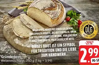 Edeka Gründerbrot Angebot