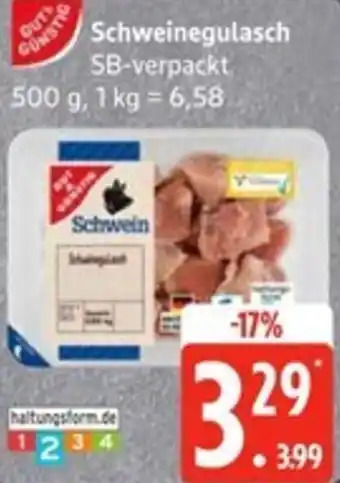 Edeka Gut & Günstig Schweinegulasch Angebot