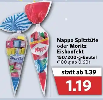 Combi Nappo Spitztüte oder Moritz Eiskonfekt 150/200g Beutel Angebot