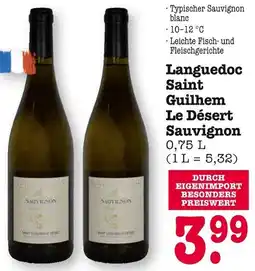 E-Center Languedoc Saint Guilhem Le Désert Sauvignon Angebot