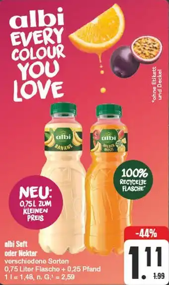 Edeka albi Saft oder Nektar Angebot