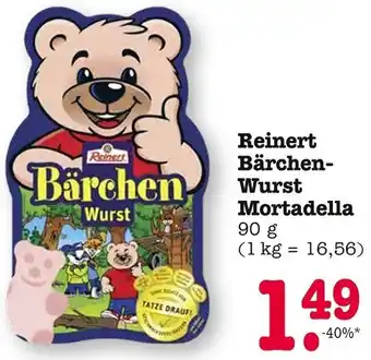 E-Center Reinert Bärchen Wurst Mortadella Angebot