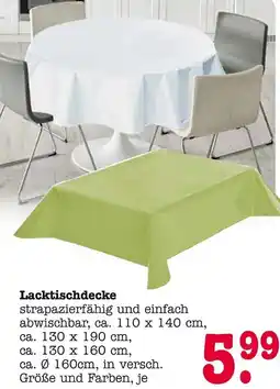 E-Center Lacktischdecke Angebot