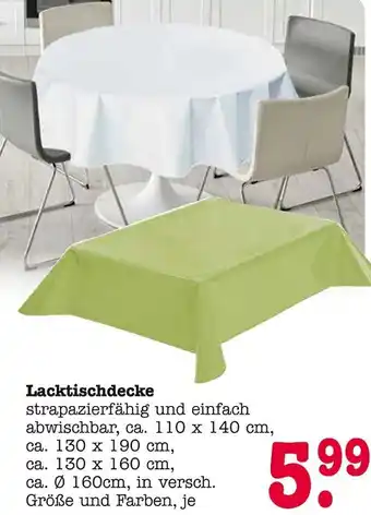 E-Center Lacktischdecke Angebot