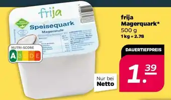 NETTO frija Magerquark Angebot