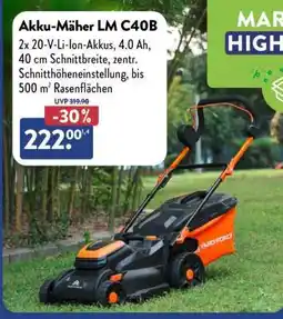Aldi Nord Akku-Mäher LM C40B Angebot
