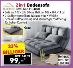 Norma 2in1 Bodensofa Angebot