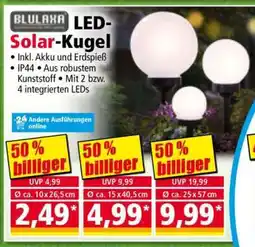 Norma LED-Solar-Kugel Angebot