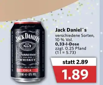 Combi Jack Daniel's 0,33L Angebot