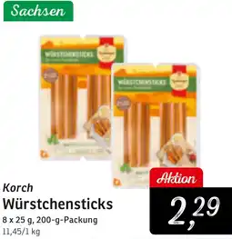 KONSUM Korch Würstchensticks Angebot
