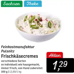 KONSUM Feinkostmanufaktur Pulsnitz Frischkäsecremes Angebot