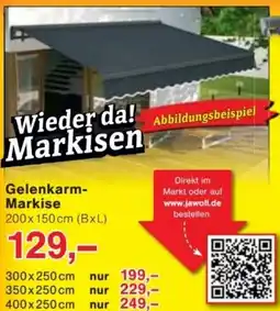 Jawoll Gelenkarm Markise Angebot
