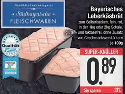 E-Center Bayerisches Leberkäsbrät Angebot