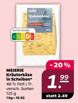 NETTO Meierei kräuterkäse in scheiben Angebot