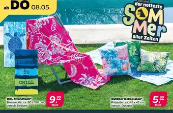 NETTO Xxl strandtuch oder outdoor dekokissen Angebot