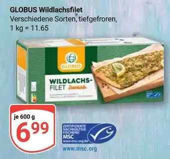 Globus Globus wildlachsfilet Angebot