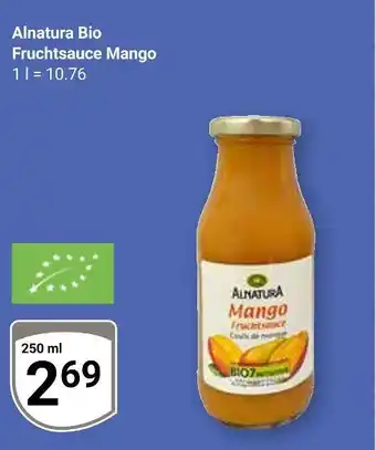 Globus Alnatura fruchtsauce mango Angebot