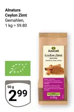 Globus Alnatura ceylon zimt Angebot
