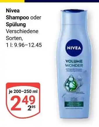 Globus Nivea shampoo oder spülung Angebot
