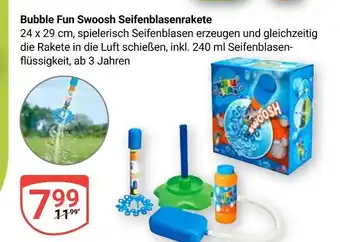 Globus Bubble fun swoosh seifenblasenrakete Angebot