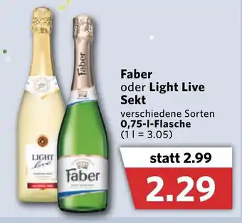 Combi Faber oder Light Live Sekt 0,75L Angebot