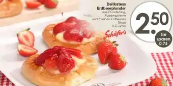 WEZ Schäfer's Delikatess Erdbeerplunder Angebot