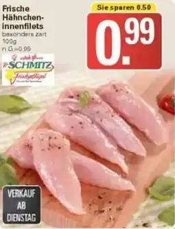 WEZ SCHMITZ Frische Hähncheninnenfilets Angebot