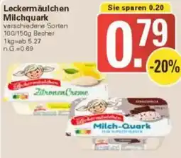 WEZ Leckermäulchen Milchquark Angebot