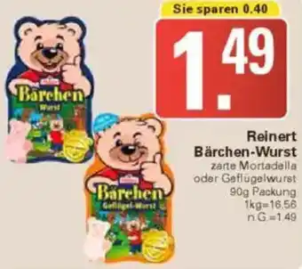 WEZ Reinert Bärchen-Wurst Angebot