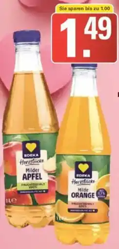 WEZ EDEKA Herzstücke Fruchtsäfte oder Nektare Angebot