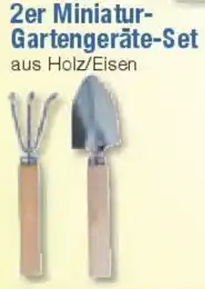 E-Center 2er Miniatur Gartengeräte-Set Angebot