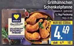 E-Center EDEKA Herzstücke Grillhähnchen Schenkelpfanne Angebot