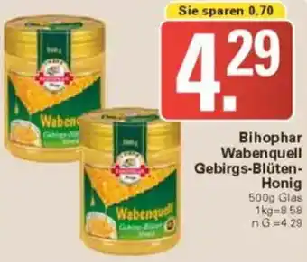 WEZ Bihophar Wabenquell Gebirgs-Blüten Honig Angebot