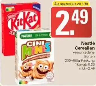 WEZ Nestlé Cerealien Angebot